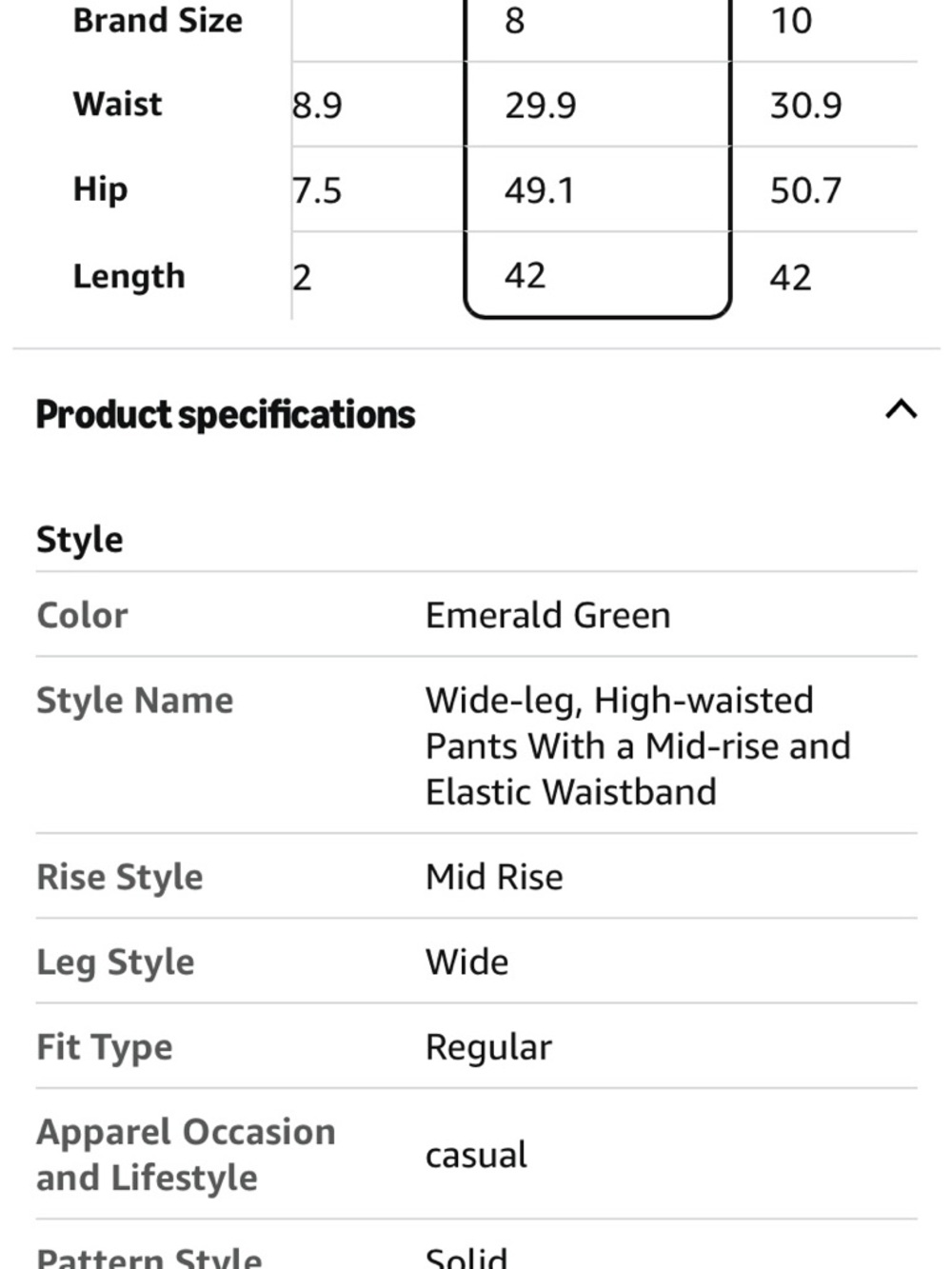 Vibrant Green Wide-Leg Trousers - Picture 6 of 7